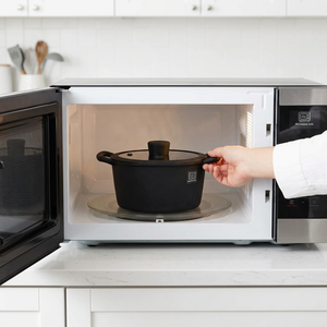 Ensemble de 3 ustensiles de cuisine en <span class=keywords><strong>silicone</strong></span> Smartpan avec plateau vapeur, couvercle en verre, compatible induction, passe au lave-vaisselle et au <span class=keywords><strong>four</strong></span>, écologique, en acier inoxydable - Product Image 4