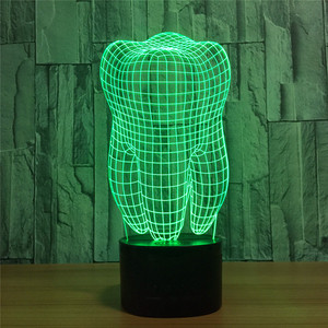 Fantastic Design Tooth 3d Lamp 7 Color Led Night Light <strong>for</strong> Kids Touch Led <strong>Baby</strong> Sleeping <strong>Nightlight</strong> - Product Image 2