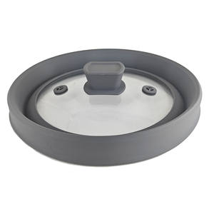Couvercle pliable en silicone <span class=keywords><strong>pour</strong></span> verre, protection anti-éclaboussures, couvercle pliable en silicone <span class=keywords><strong>pour</strong></span> micro-ondes, couvercle <span class=keywords><strong>de</strong></span> pot en verre trempé et silicone - Product Image 3
