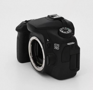 Boîtier d'appareil photo reflex numérique EOS 70D noir, qualité professionnelle, avec flash intégré et molettes de contrôle - Product Image 3