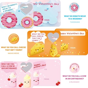 Cartes <span class=keywords><strong>de</strong></span> vœux personnalisées sur le thème des fêtes, cartes <span class=keywords><strong>de</strong></span> la Saint-<span class=keywords><strong>Valentin</strong></span>, blagues à gratter pour les enfants, échange en classe, avec enveloppes et autocollants - Product Image 4