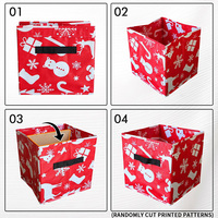 Boîte de rangement pour boules de Noël, boîte rectangulaire pour décorations de Noël, boîte de rangement pliable, bac de rangement pour décorations de fêtes