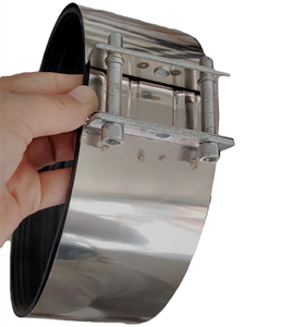 Нержавеющая сталь турбо выхлопная система двойной болт шланг хомут Тип C без муфты - Product Image 2