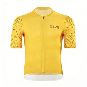 Maillot de cyclisme à manches courtes avec logo personnalisé, séchage rapide, respirant, pour le cyclisme sur route, <span class=keywords><strong>VTT</strong></span>, uniforme de club, <span class=keywords><strong>achat</strong></span> en gros disponible, faible MOQ - Product Image 3
