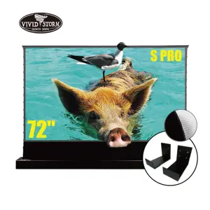 VIVIDSTORM S PRO 72 pulgadas ALR sólo motor tv tensión proyector Pantalla 16: 9 Sistema de cine en casa oled tv láser con soporte de pared