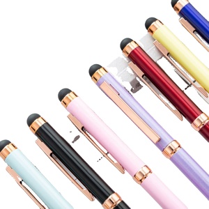 Stylet élégant en aluminium à double pointe pour écrans tactiles et écriture, cadeau promotionnel idéal - Product Image 2