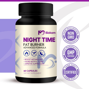 Biokom nhãn hiệu riêng thuốc giảm béo thời gian ban đêm chất béo Burner thảo dược tự nhiên giảm cân Viên nang bổ sung cho trọng lượng quản lý - Product Image 3
