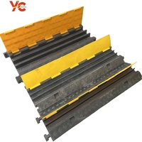 Offres Spéciales personnalisé limite extérieure stationnement 1 2 3 4 5 canaux PVC plastique câble protecteur caoutchouc ralentisseur