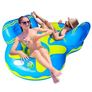 2023 Venda quente Personalizar Inflável Swim Ring Adulto Brinquedos Flutuantes para Piscina Natação