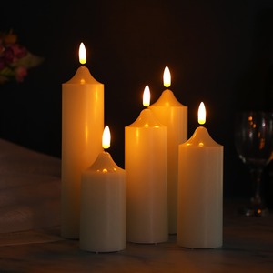 Bougies étanches sans flamme bougies pilier LED à piles pour l'extérieur <span class=keywords><strong>fausse</strong></span> <span class=keywords><strong>bougie</strong></span> électrique - Product Image 2