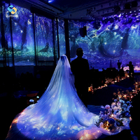 Système de projection interactif multi-niveaux pour enfants, idéal pour les mariages, les jeux DIY, l'éclairage extérieur et les pistes de danse.