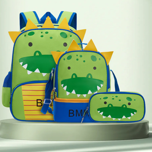 Mochila Escolar <span class=keywords><strong>de</strong></span> Tres Piezas para Niños <span class=keywords><strong>de</strong></span> Jardín <span class=keywords><strong>de</strong></span> Infancia y Primaria, Bolsa <span class=keywords><strong>de</strong></span> Almuerzo y Estuche para Lápices - Product Image 1