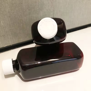 16oz rỗng bán màu hổ phách tris nhãn chai nhựa cơ thể với mã QR nắp và niêm phong để bảo vệ của bạn - Product Image 4