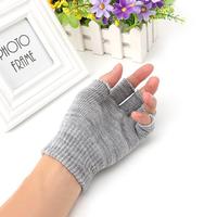 Gants tricotés, extensibles, demi-doigt, élastiques, doux et chauds, pour femmes, OEM, ODM, hiver, collection 2020