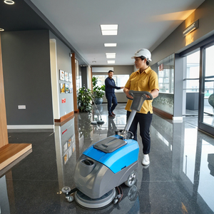 New Industrial Electric Walk-Behind Auto Floor Scrubber Compact Electric Washing Machines Dryers <strong>Imop</strong> Floor Scrubbers Widely - Product Image 1