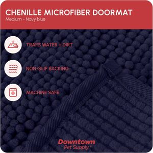 Tapete para Perros <span class=keywords><strong>My</strong></span> <span class=keywords><strong>Doggy</strong></span> Place Ultra Absorbente de Microfibra, Duradero, de Secado Rápido, Lavable, Previene la Suciedad, Azul Marino, Mediano, 31x20 - Product Image 2