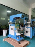 Machine de sérigraphie rotative semi-automatique pour papier et tubes, nouvelle, fournie par l'usine