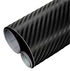 Vinilo Adhesivo para Automóviles de Fibra de Carbono Negra <span class=keywords><strong>3D</strong></span> de 1.52*18m, con Tecnología de Liberación de Burbujas, Adhesivos Elegantes para Automóviles - Product Image 1