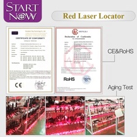 Lot de 5 pièces de 10x30, Module Laser à pois, localisateur de faisceau, pointeur, positionnement Laser rouge, pour l'industrie de machines de marquage Laser