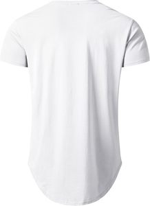 Camiseta Hipster de palangre para hombre con logotipo personalizado, Camiseta ajustada de cola larga festoneada para culturismo, gimnasio, entrenamiento muscular - Product Image 6