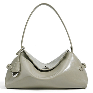Bolso Bandolera de Piel Genuina para Mujer, Moderno y Elegante, con Cierre, para el Hombro, de Poliéster, con Diseño Geométrico, para el Trabajo y el Tiempo Libre - Product Image 1
