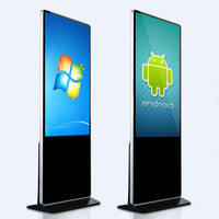 Pantalla Digital de 55 Pulgadas, Kiosco con Pantalla Táctil LCD, Reproductor de Publicidad Inteligente con WIFI para Interiores