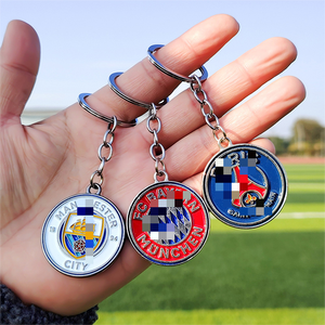 Châu Âu bán buôn đội bóng đá Keychain mềm <span class=keywords><strong>PVC</strong></span> cao su Câu lạc bộ Keyring với kẽm hợp kim bóng đá Fans 'phụ kiện kim loại - Product Image 4