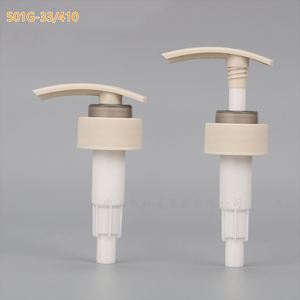 FUXI Plastic <b>Pump</b> Head 501G-33/410 for Cosmetic Bottles Refillable <b>Screw</b>-On Cap Purple Color Lotion Dispenser - Product Image 3