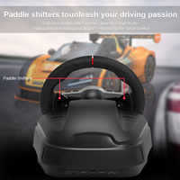 Nouveau Volant de Course de Jeu 2023 avec Fonction Audio et Pédales pour Xbox One, PS3, PS4, PC, Nintendo Switch – TOPWOLF