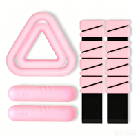 Ensemble d'haltères de cheville réglables en silicone triangulaires avec logo personnalisé pour l'entraînement de force, haltères de main et accessoires de Pilates