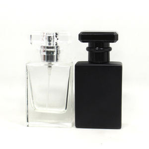 Vide Bas Prix <span class=keywords><strong>30ml</strong></span> 50ml Bouteille De Parfum Carré Personnalisé Clair Gris Noir Verre Vaporisateurs Bouteille Parfum Emballage Avec Bouchon - Product Image 3