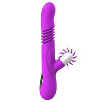 Heiß begehrter, auf- und abwärts teleskopierbarer Heiz-Vibrator für weibliche Masturbation – Vibrationsdildo, Sexspielzeug für Frauen
