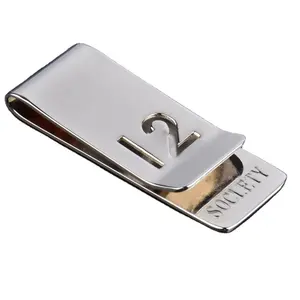 Pocket Stainless Steel Slim Wallet Organizer Double Sided Metal Card Holder Money Clip For Men