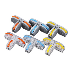 T Type Quick Press Splitter One Inlet Two Outlet Connector PC Fireproof Material Professional Use - Product Image 2