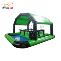 Winsun Plateforme Gonflable Personnalisée en PVC et Tissu Oxford pour Fêtes, Bar Flottant Durable pour Piscine, 4-6 pieds, 500 kg+, Plus de 10 Passagers