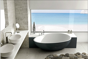 Bañera blanca <span class=keywords><strong>de</strong></span> lujo moderna Shinestone, sifón <span class=keywords><strong>de</strong></span> drenaje con patas plateadas, piedra Artificial rectangular Ovalada para interiores y exteriores - Product Image 2