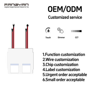 12V 5A 60W Reproducción de música Interruptor de atenuación LED de detección táctil de doble botón para espejo de luz de baño - Product Image 6