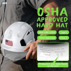 لانقاذ التسلق الصناعي OSCR قبعة صلبة مستديرة حافة مريحة لسلامة البناء للعمل في الهواء الطلق - Product Image 2
