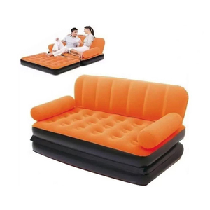 Canapé-lit gonflable 5-en-1 multifonctionnel pliable convertible double pour la maison, les invités, le camping en extérieur - Product Image 4