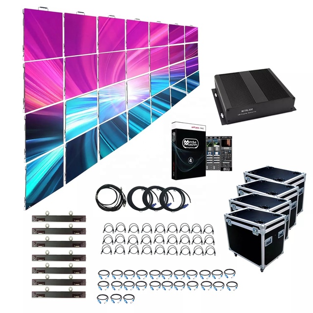 LED Video Wall Complete System P2.6 P2.9 P3.9 P4.8 Stage Rental Commercial Advertising Big Screen Indoor TV Studio LED Screen
