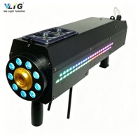 Pistolet à fumée 2000W avec LED, lanceur de brouillard portatif pour DJ, scène, boîte de nuit, fête, bar, spectacle