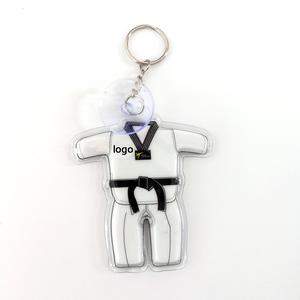 Custom Keychain Keyholder Keychains Personalized logo <strong>Karate</strong> Keychain Funny Food Key Chain Wholesale - Product Image 1