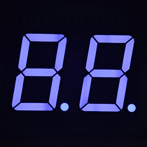 จอแสดงผล LED <span class=keywords><strong>7</strong></span> ส่วน ขนาด 1 นิ้ว 2 หลัก แสงสีฟ้า สำหรับงานอุตสาหกรรม ตัวนับที่มองเห็นได้ชัดเจน  เครื่องวัดแรงดันไฟฟ้า แผงควบคุมโรงงาน - Product Image 2