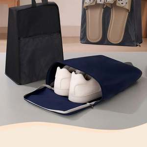 Bolsa de Almacenamiento de Zapatos Portátil, Lavable, de Viaje, Estilo Simple, Personalizada, a Prueba de Polvo, con Cordón, para Zapatos Deportivos - Product Image 4