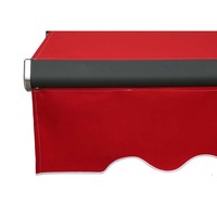 Auvent de garage motorisé, toit rétractable, structure robuste en aluminium épaissi, bras courbés, acrylique imperméable, résistant au vent, anti-UV
