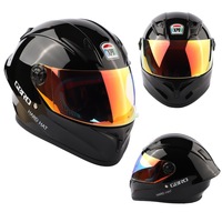 Casque pour enfants du commerce extérieur transfrontalier pour garçons filles pour et moto utiliser matériau ABS couleur noire modèle XPB K800