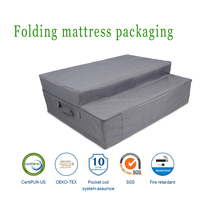 Großhandel Moderne Dreifach Faltbare Gästematratzen Online Bestellbar für Wohnmöbel Klappbare Latex-Gel-Memory-Foam-Massagematratze