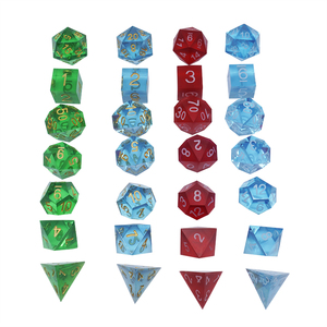ชุดลูกเต๋าหลายด้าน DND ขอบคม-ลูกเต๋า <span class=keywords><strong>RPG</strong></span> ทำด้วยมือสำหรับเกมบนโต๊ะตัวเลือกโลหะ7-ตายแบบกำหนดเองและแวววาว - Product Image 6