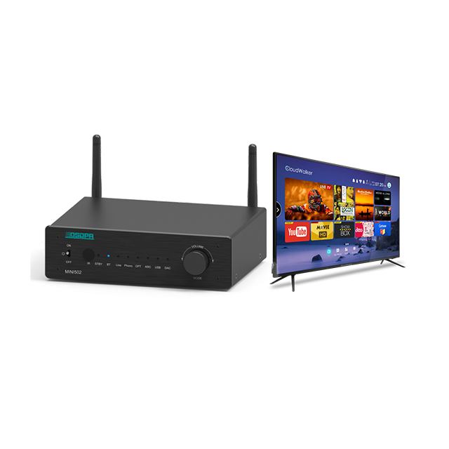 2x50w Multi Channel  Hifi Multiroom Streaming Amplifier Connect Tv