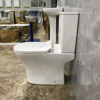 WC moderne en céramique à double chasse certifié CE, fabriqué à Chaozhou, avec siphon en S et installation au sol